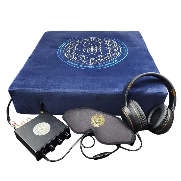 Vibroacoustic Therapy Meditation Cushion bundle with custom amplifier Vibroacoustic Solutions