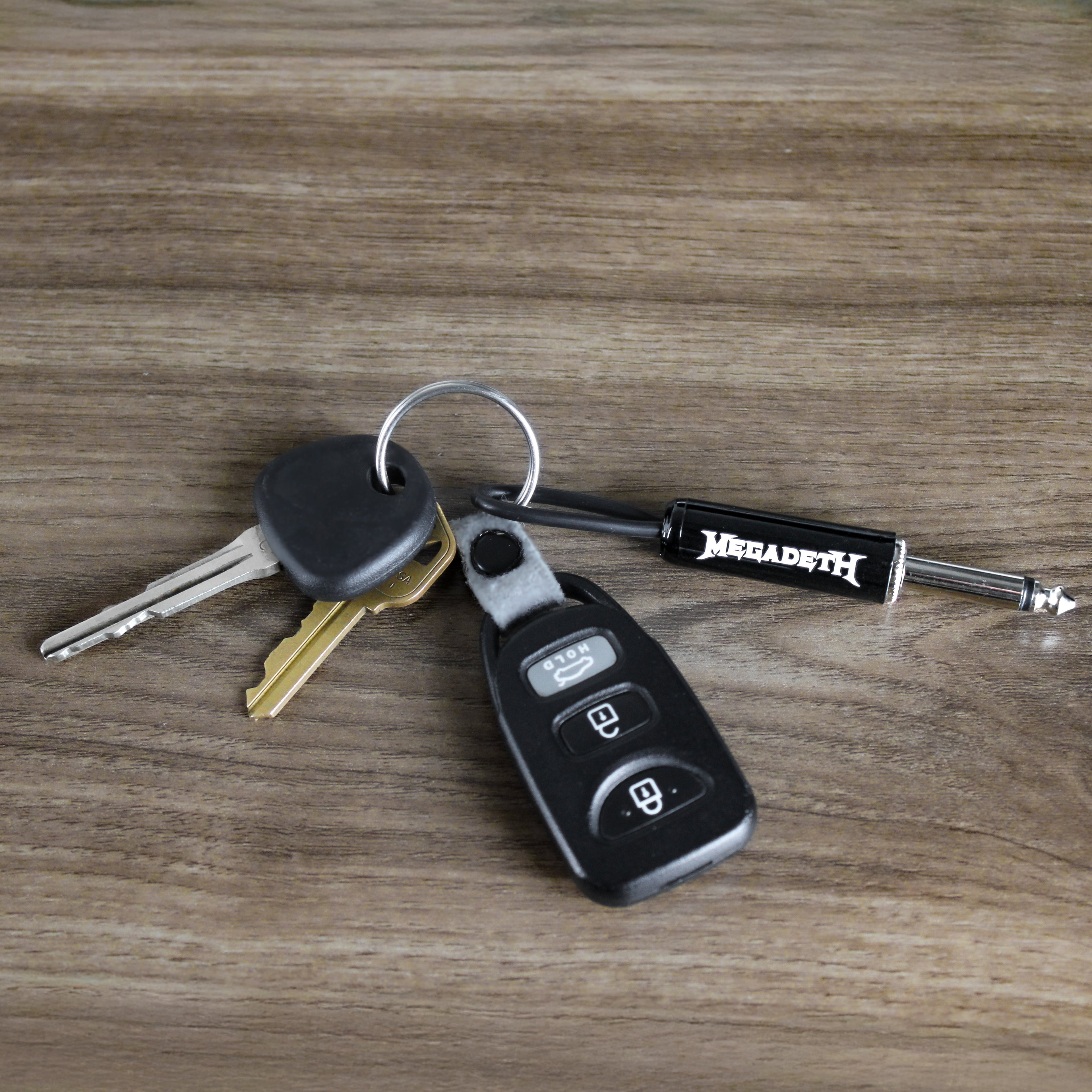 Megadeth Logo Guitar Plug Keychain Pluginz Keychains