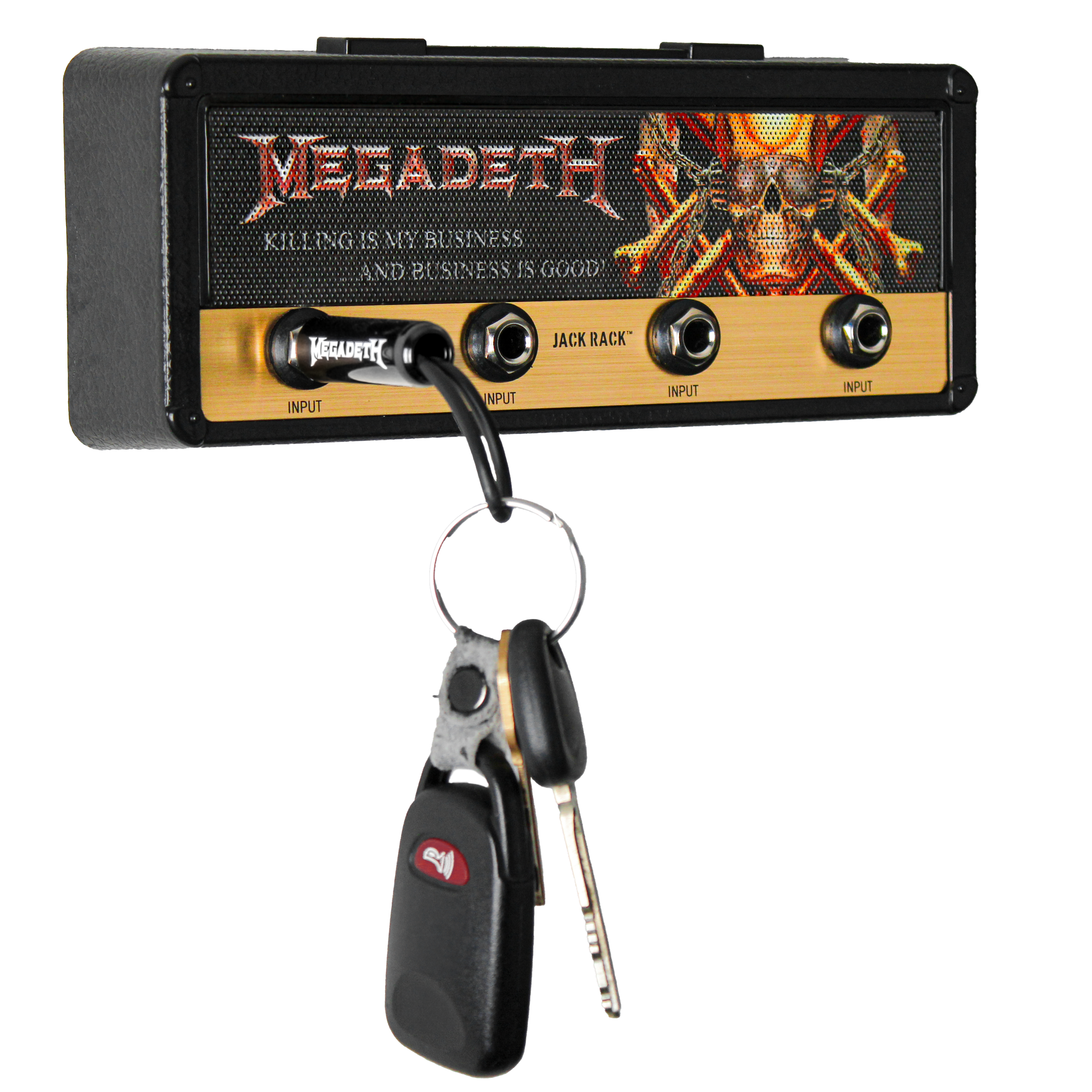 Megadeth Magnetic Jack Rack® Pluginz Keychains