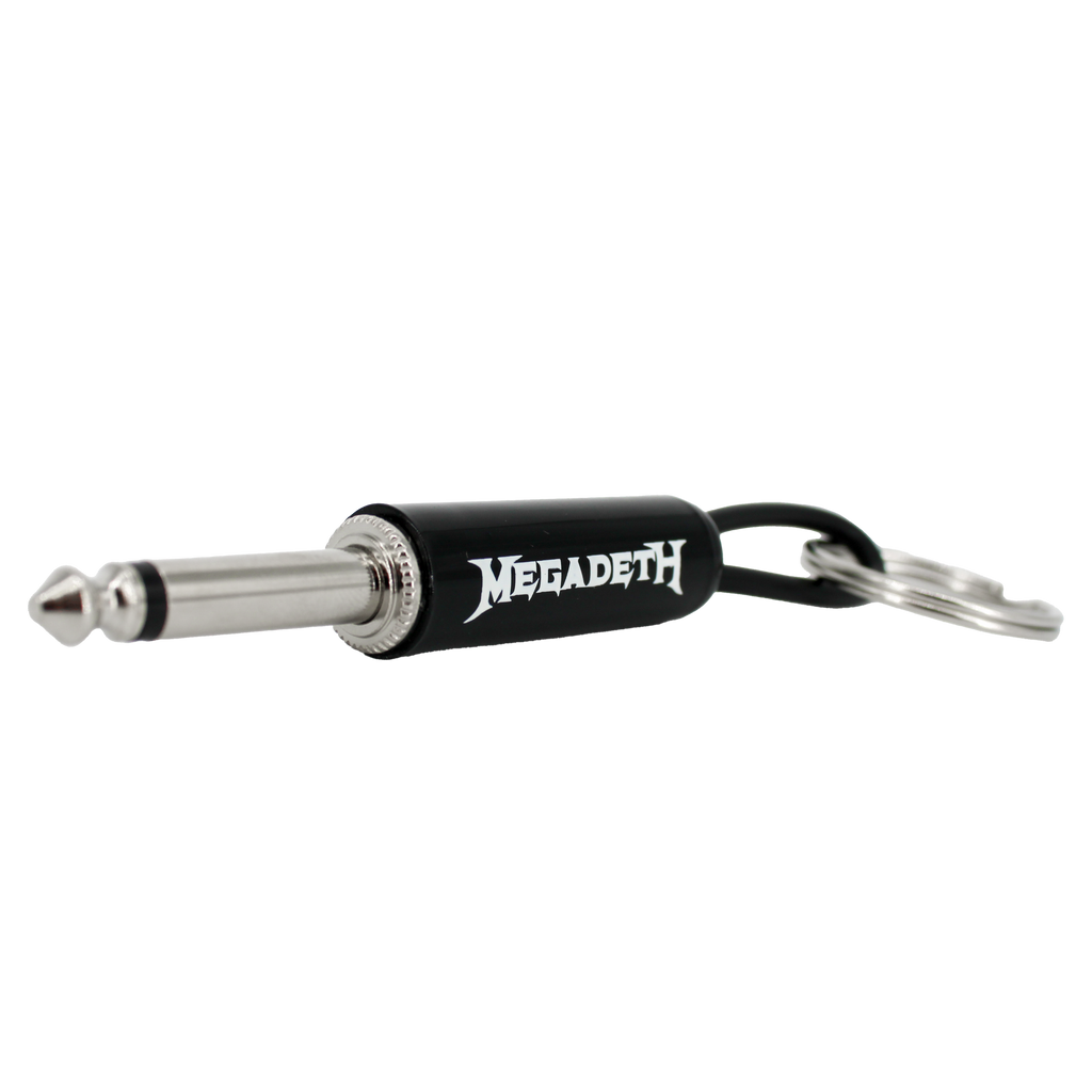 Megadeth Logo Guitar Plug Keychain Pluginz Keychains