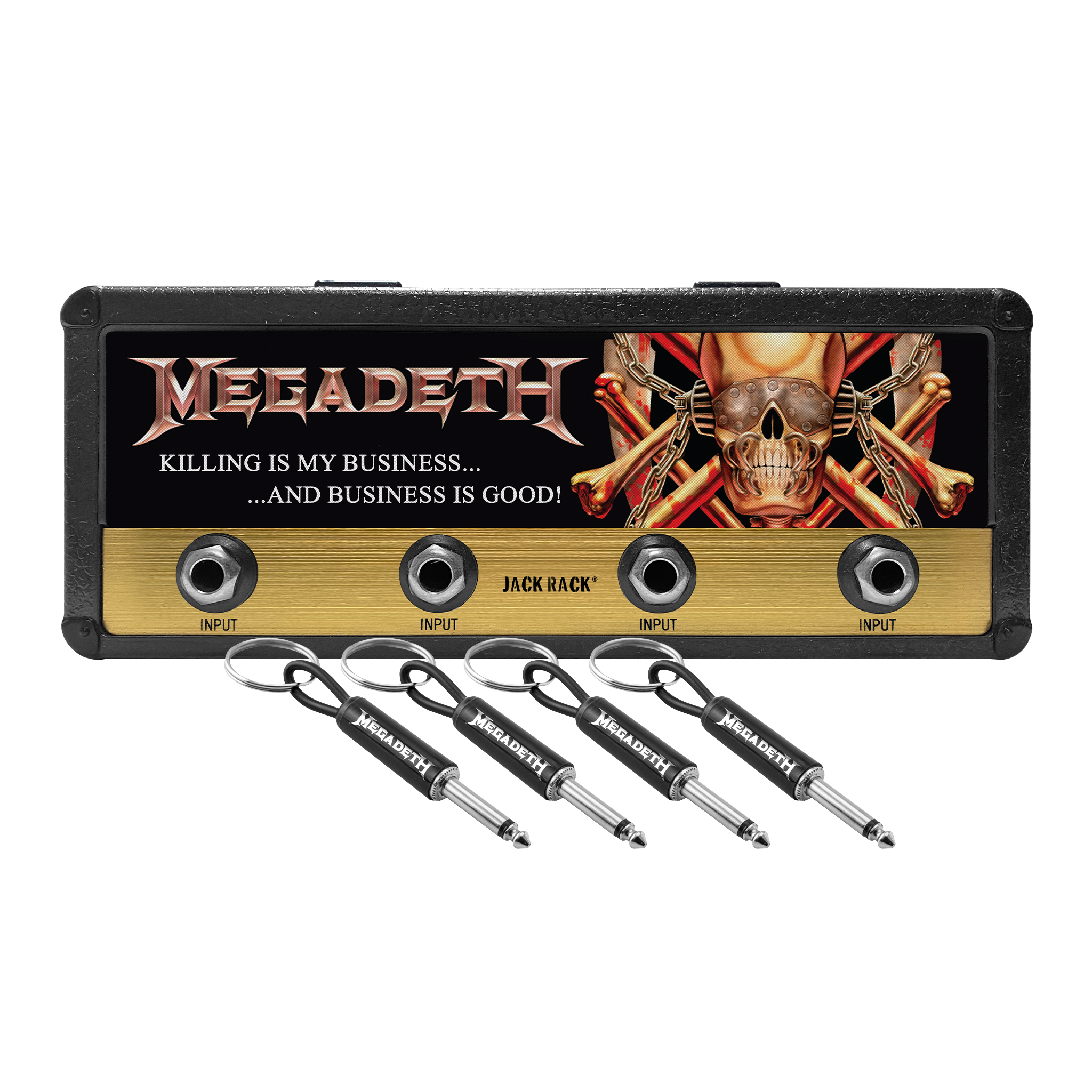 Megadeth Magnetic Jack Rack® Pluginz Keychains