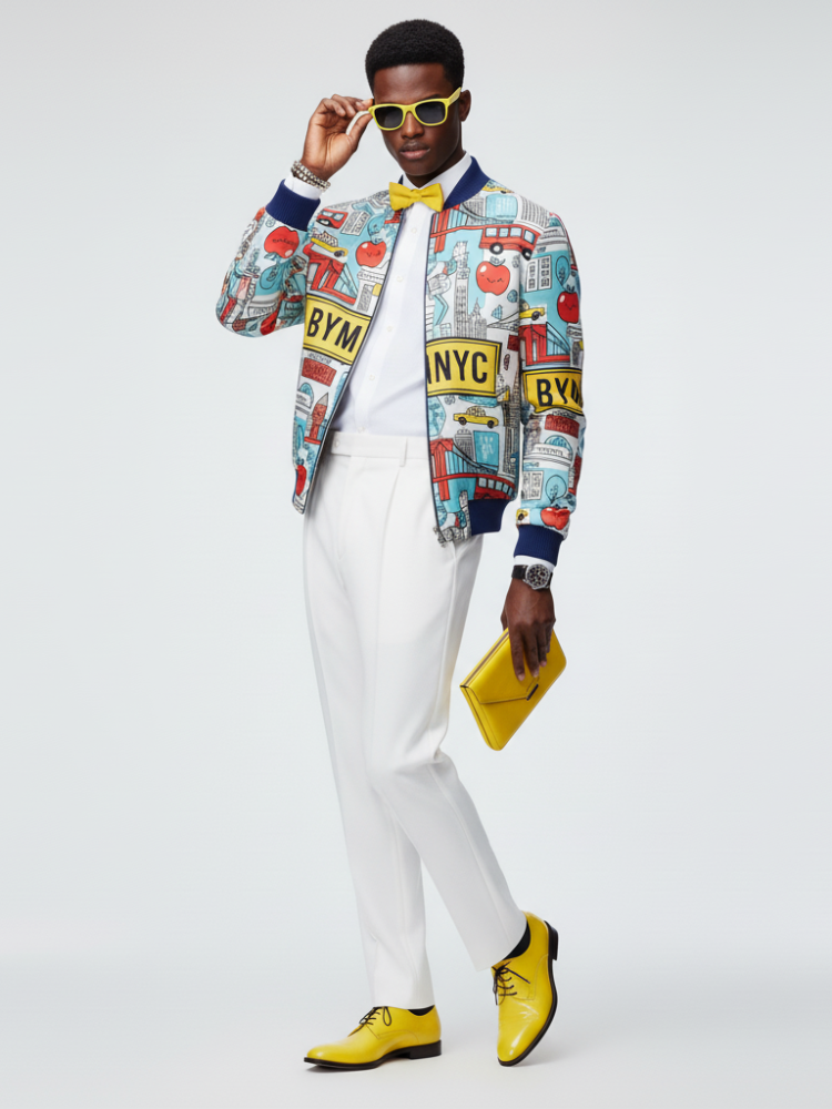 Men's GREENWICH Bomber Jacket BYMANYC ® New York BYMANYC ® New York