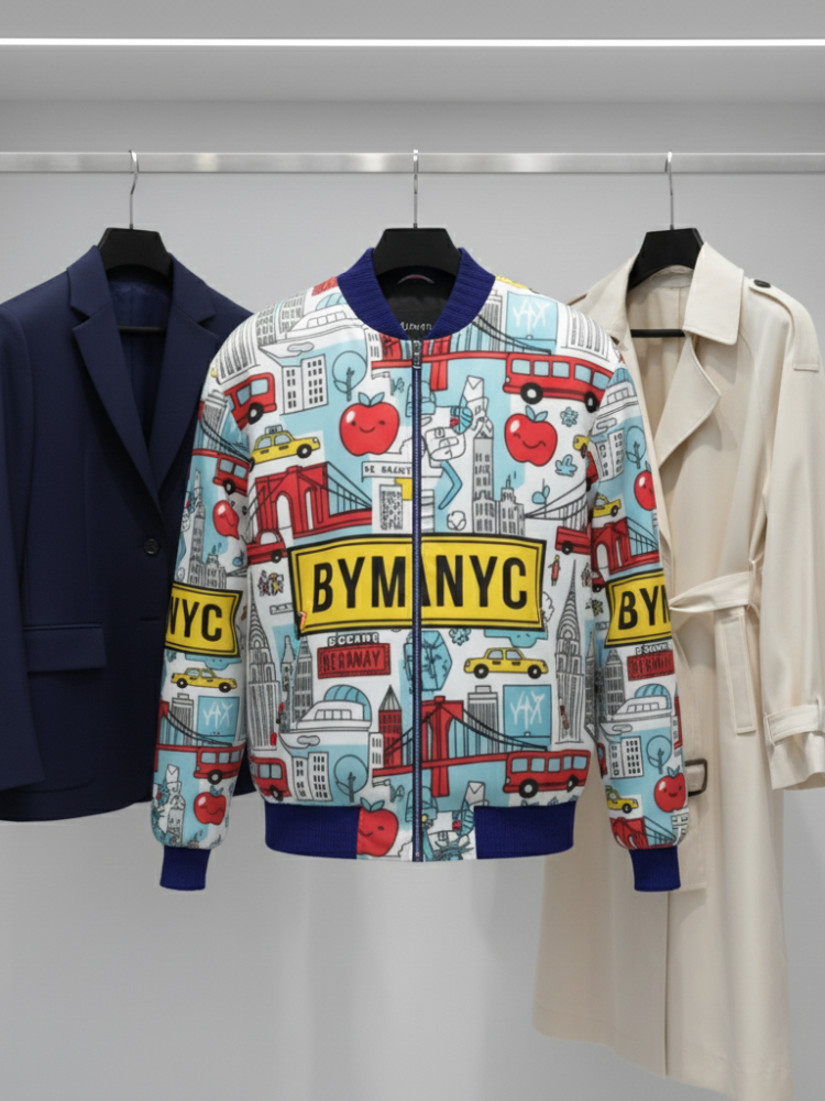 Men's GREENWICH Bomber Jacket BYMANYC ® New York BYMANYC ® New York