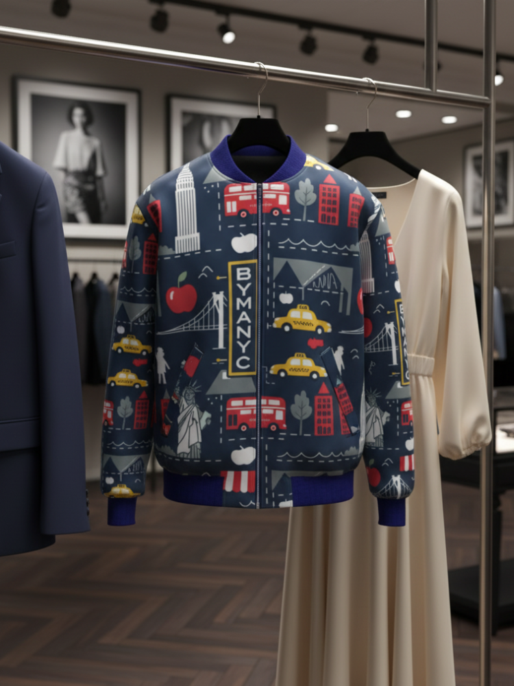 Men's HARLEM Bomber Jacket BYMANYC ® New York BYMANYC ® New York