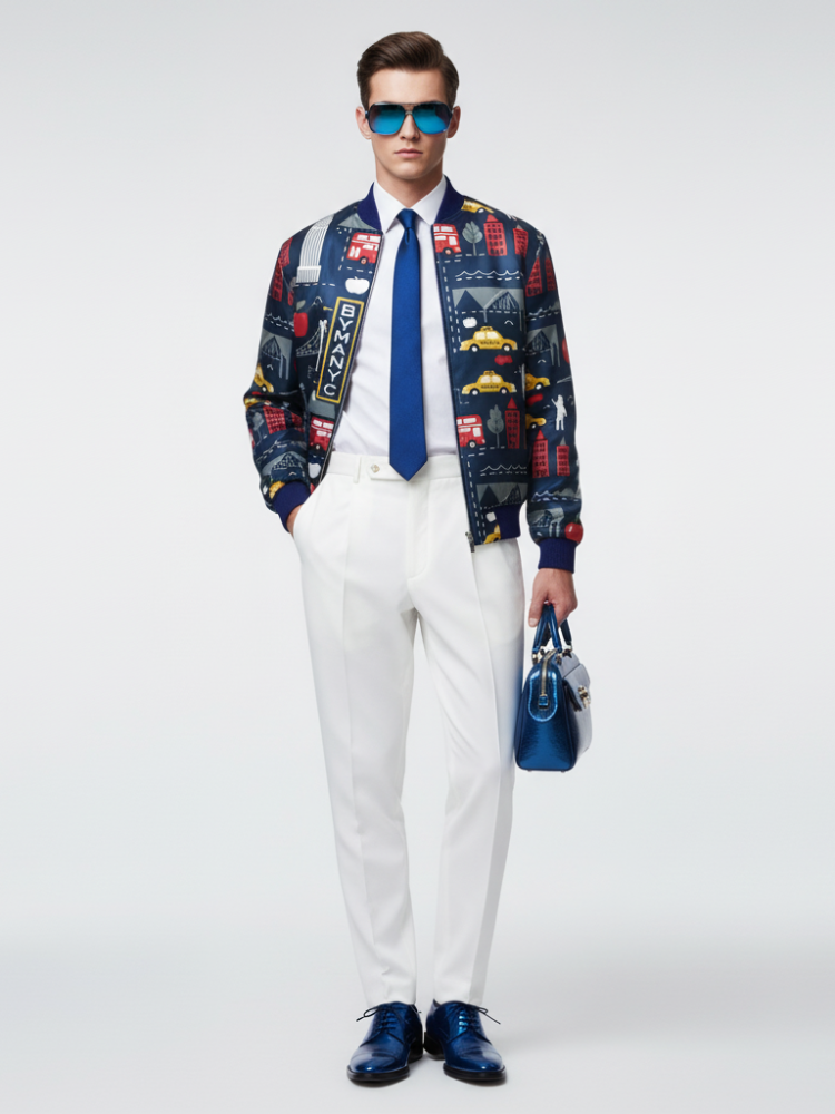 Men's HARLEM Bomber Jacket BYMANYC ® New York BYMANYC ® New York