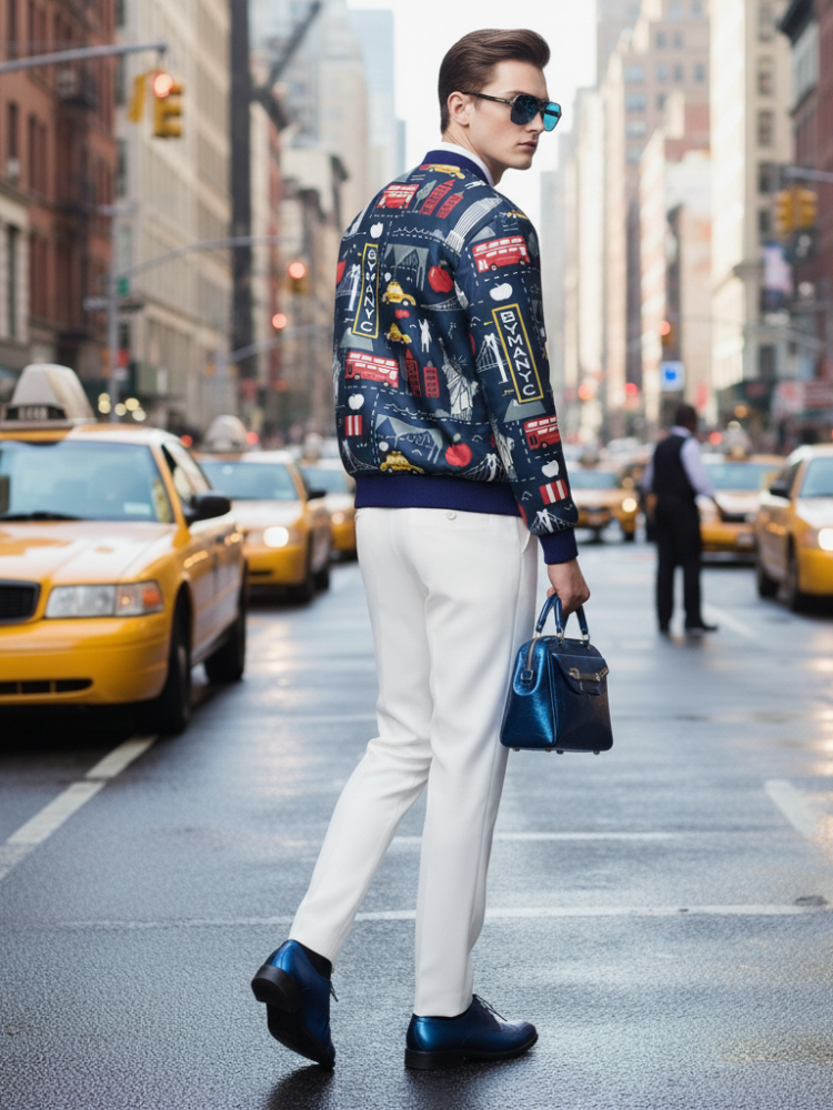 Men's HARLEM Bomber Jacket BYMANYC ® New York BYMANYC ® New York