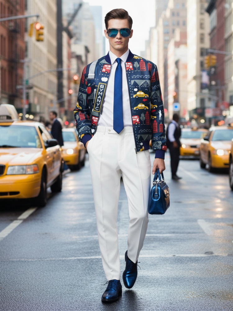 Men's HARLEM Bomber Jacket BYMANYC ® New York BYMANYC ® New York