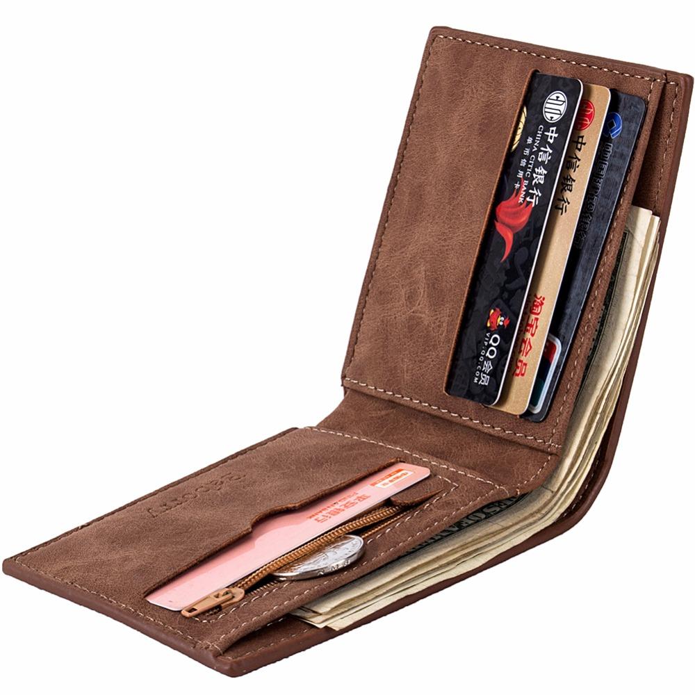 Men's Suede Wallet with Coin Bag Zipper Gentleman.Clothing
