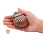 Mini Kalimba Thumb Piano 8 Keys Finger Transparent Acrylic Wood Musical Instrument with Tuning Hammer for Kids Adult Beginners