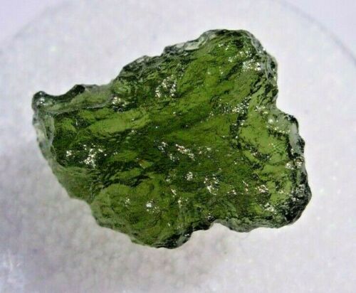 Moldavite Tektite Fragment Real Meteorite Glass Green Impact Rock 4g rocksolidfossils