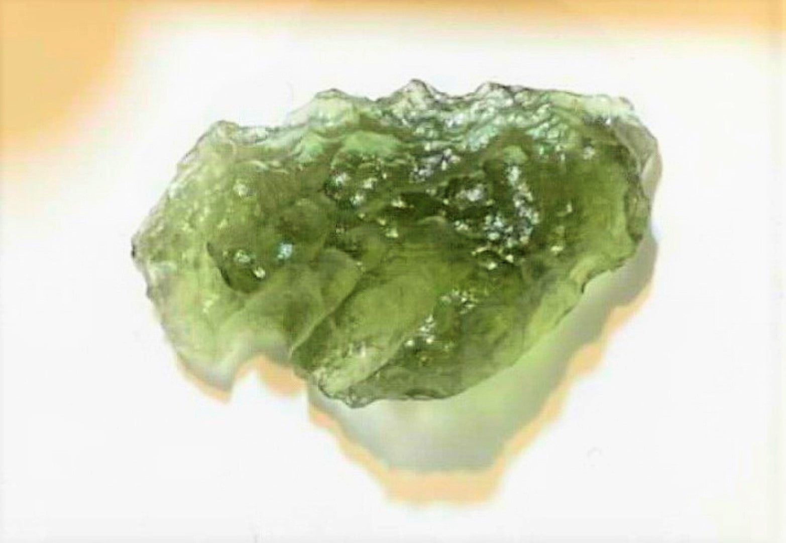 Moldavite Tektite Fragment Real Meteorite Glass Green Impact Rock 4g rocksolidfossils