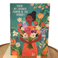 Celebrate Her Unique Beauty with "Favorite Flower" Greeting Card Black Magic Social Club