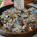 Montana Moss Agate - CHIPS, Small Tumbled Stones for Throat Chakra Healing - 20 Pieces High Ho Gems and Crystals