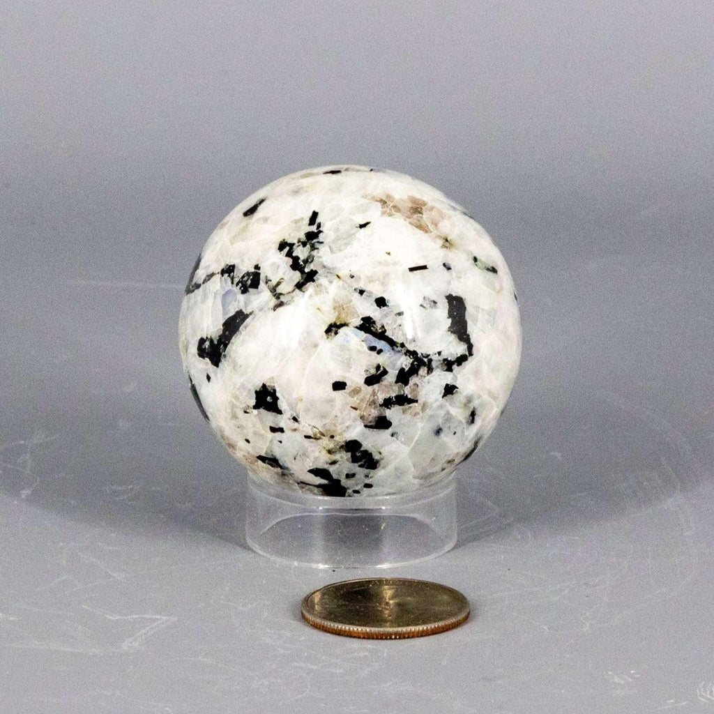 Moonstone Crystal Sphere Adularescent Polished Stone Crystal Destiny