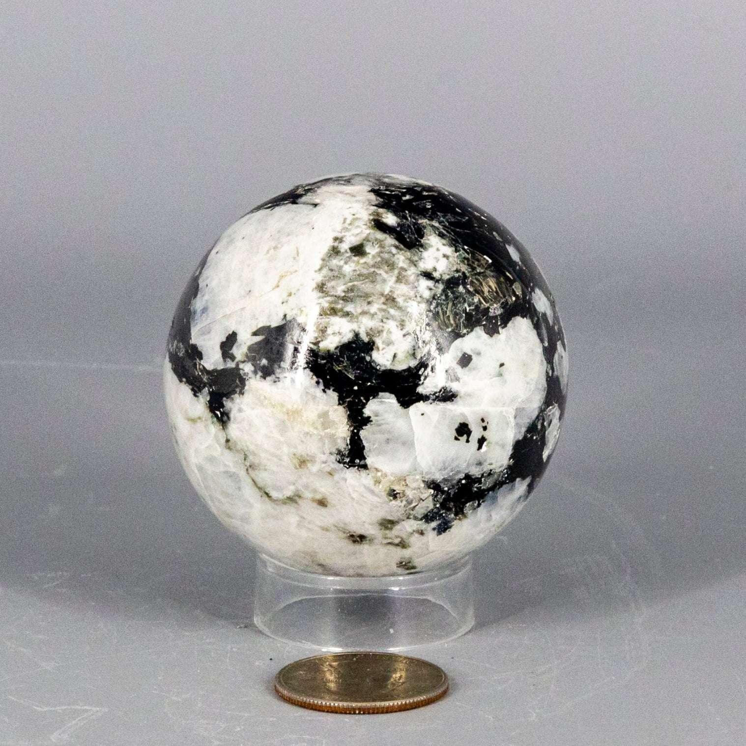 Moonstone Crystal Sphere Adularescent Polished Stone Crystal Destiny