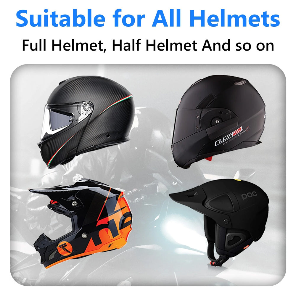 RUYAGE Motorcycle Helmet Communication System | IP67 Bluetooth Helmet Speaker Ruyage Radio