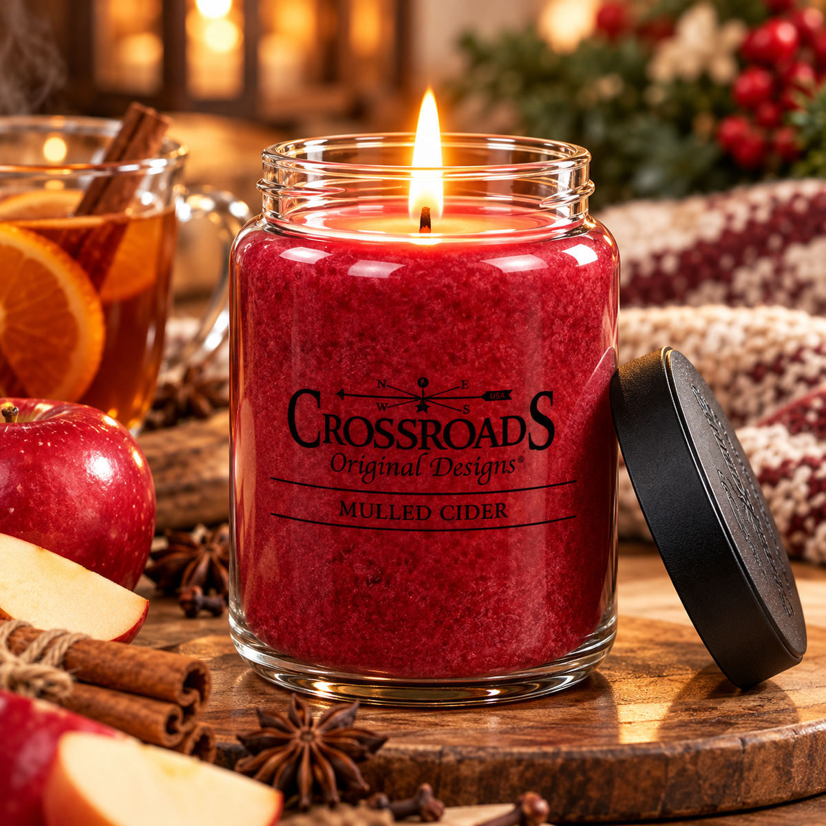 Crossroads Mulled Cider - 26 oz. Candle FashionMojos.com