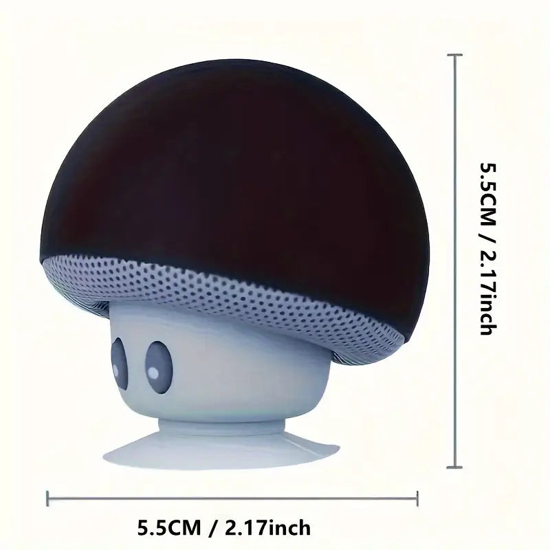 Mushroom Portable Bluetooth Speaker with Suction Cup Holder MindFreakArtistry