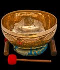 New Etched Jambati Tree of Life Jambati Singing Bowl F2 86Hz 11" N16224 Bodhisattva Trading Company