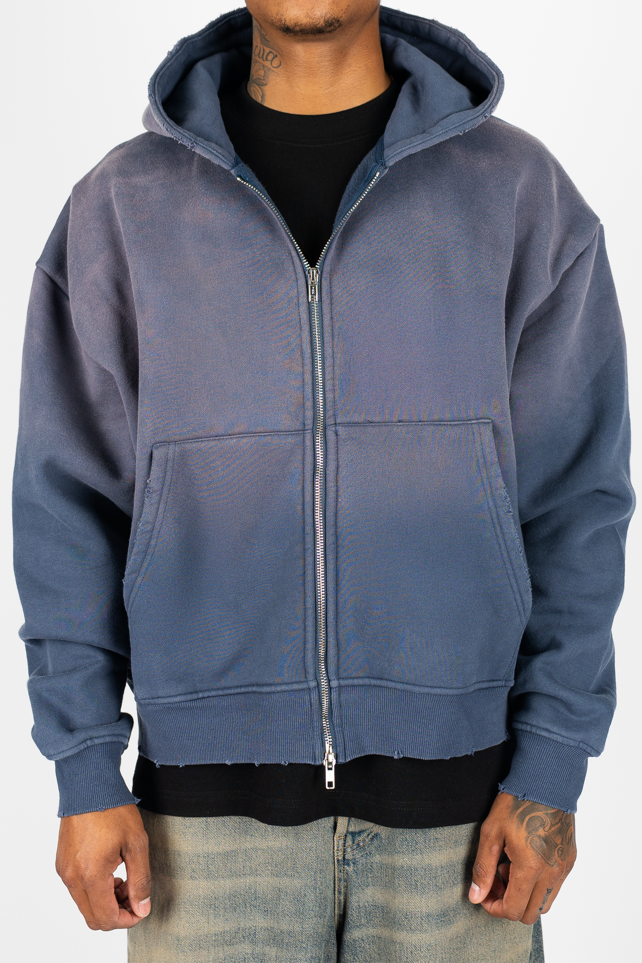 The Label Weathered Zip Up Superline