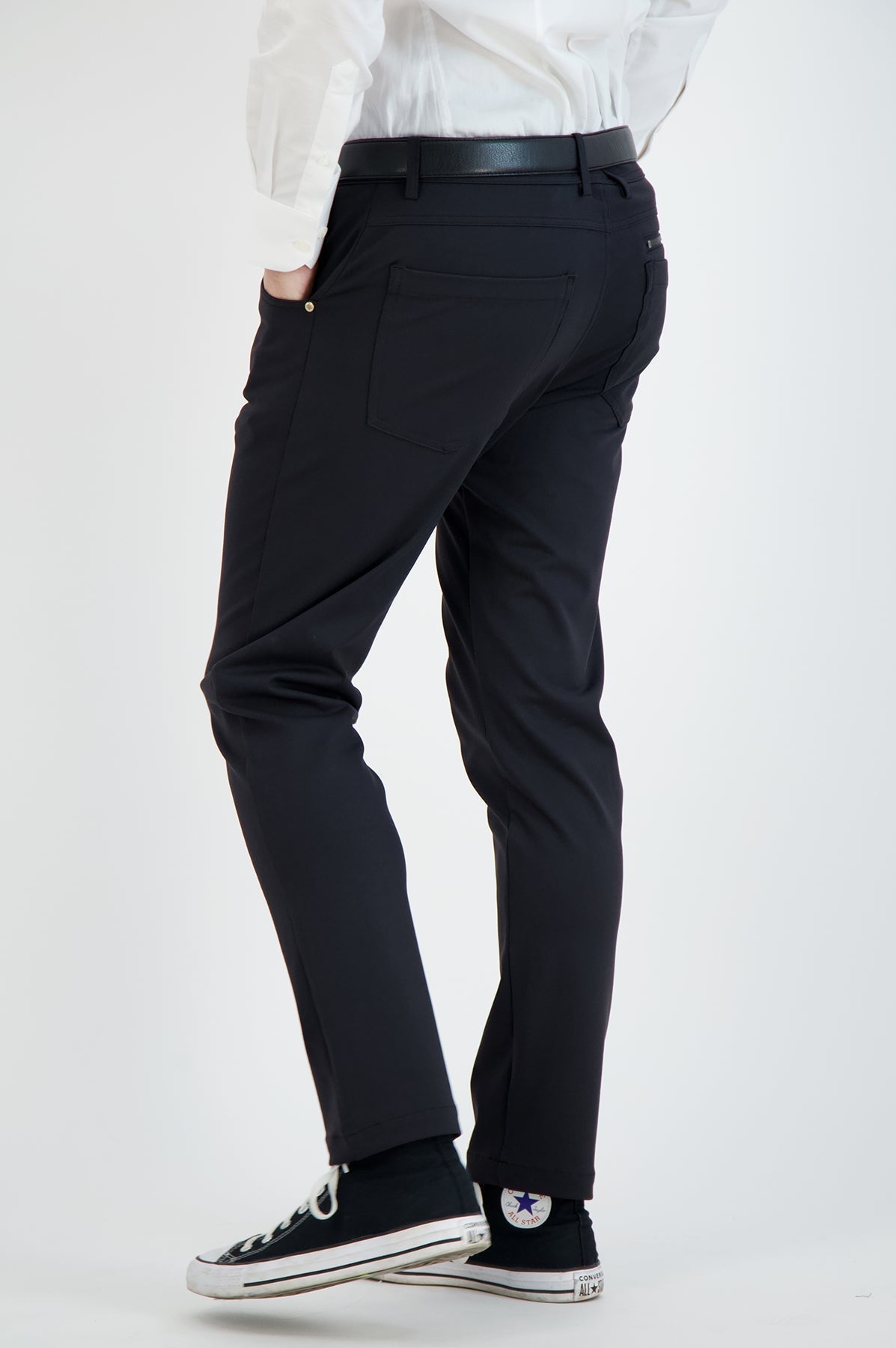 NEW & UPDATED Super - Stretch Men's Chinos //Casual// Black - Performance Collection LEVINAS® Official