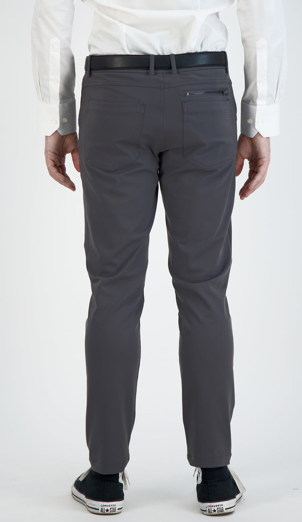 NEW & UPDATED Super - Stretch Men's Chinos //Casual// Dark Charcoal - Performance Collection LEVINAS® Official