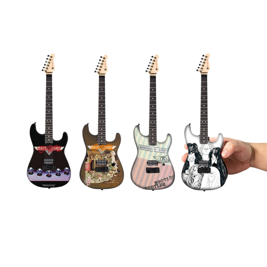 Aerosmith "The 70's Set" Collectible Miniature Guitar Collection The Mini Axe