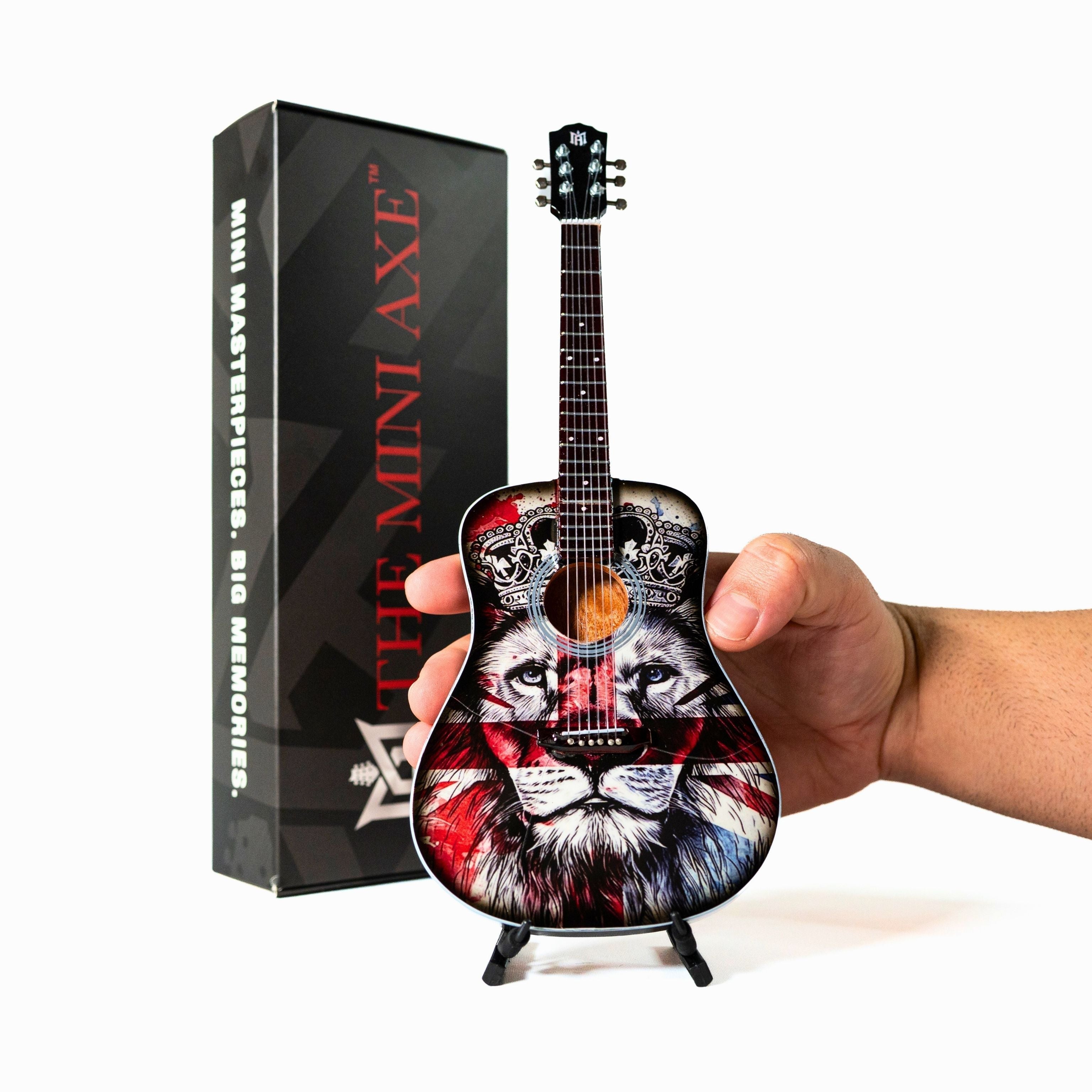 The Lionhearted Collectible Miniature Guitar The Mini Axe