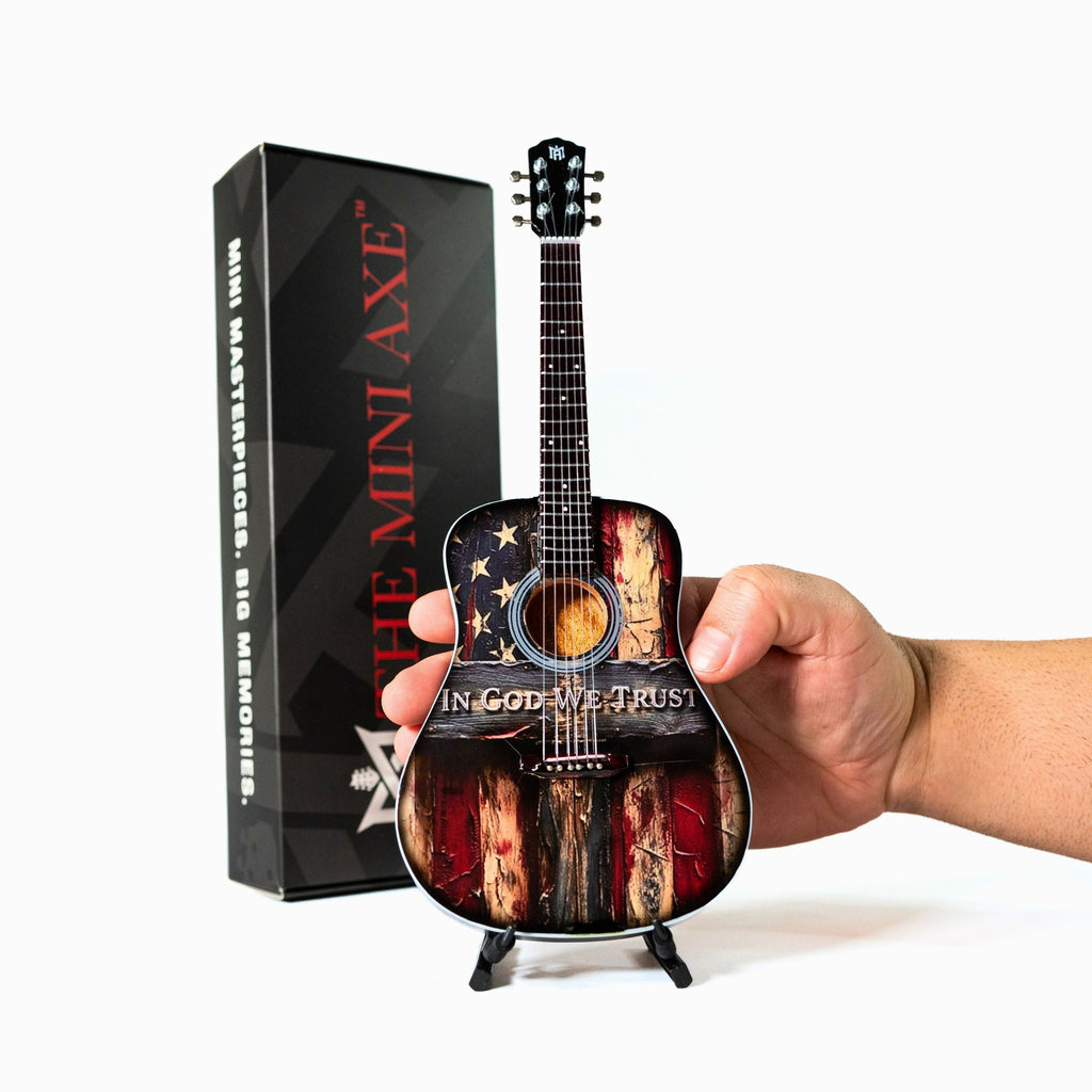 In God We Trust Miniature Guitar The Mini Axe