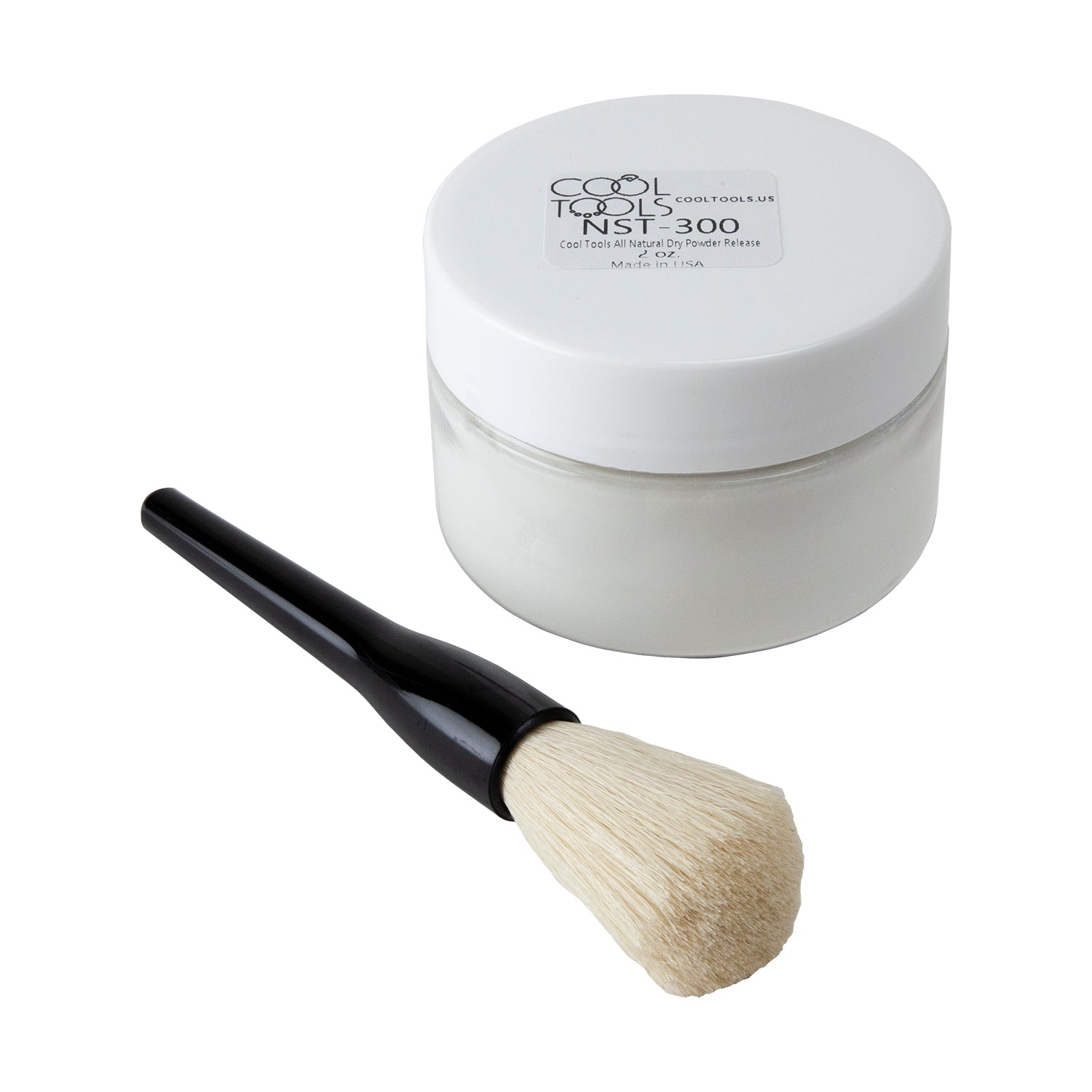 All Natural Dry Powder Release with Dusting Brush - 2 oz Cool Tools