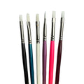 Trekell "Not Too Bad" Synthetic Hair 6-Pack Artist Brush Sets - For Oil, Acrylic and Watercolor Painting Trekell Art Supplies