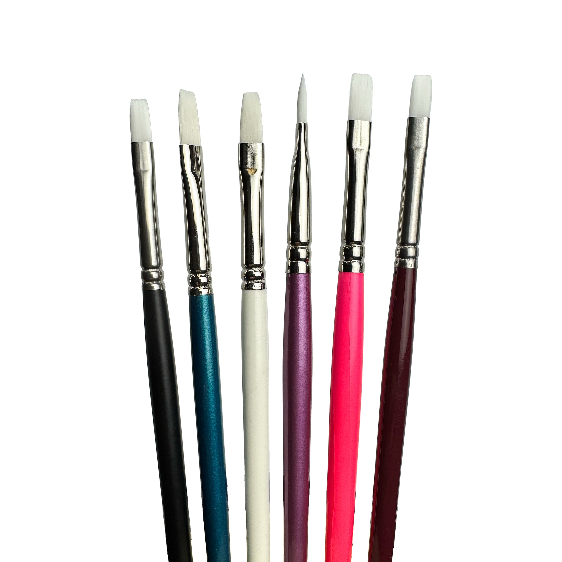 Trekell "Not Too Bad" Synthetic Hair 6-Pack Artist Brush Sets - For Oil, Acrylic and Watercolor Painting Trekell Art Supplies
