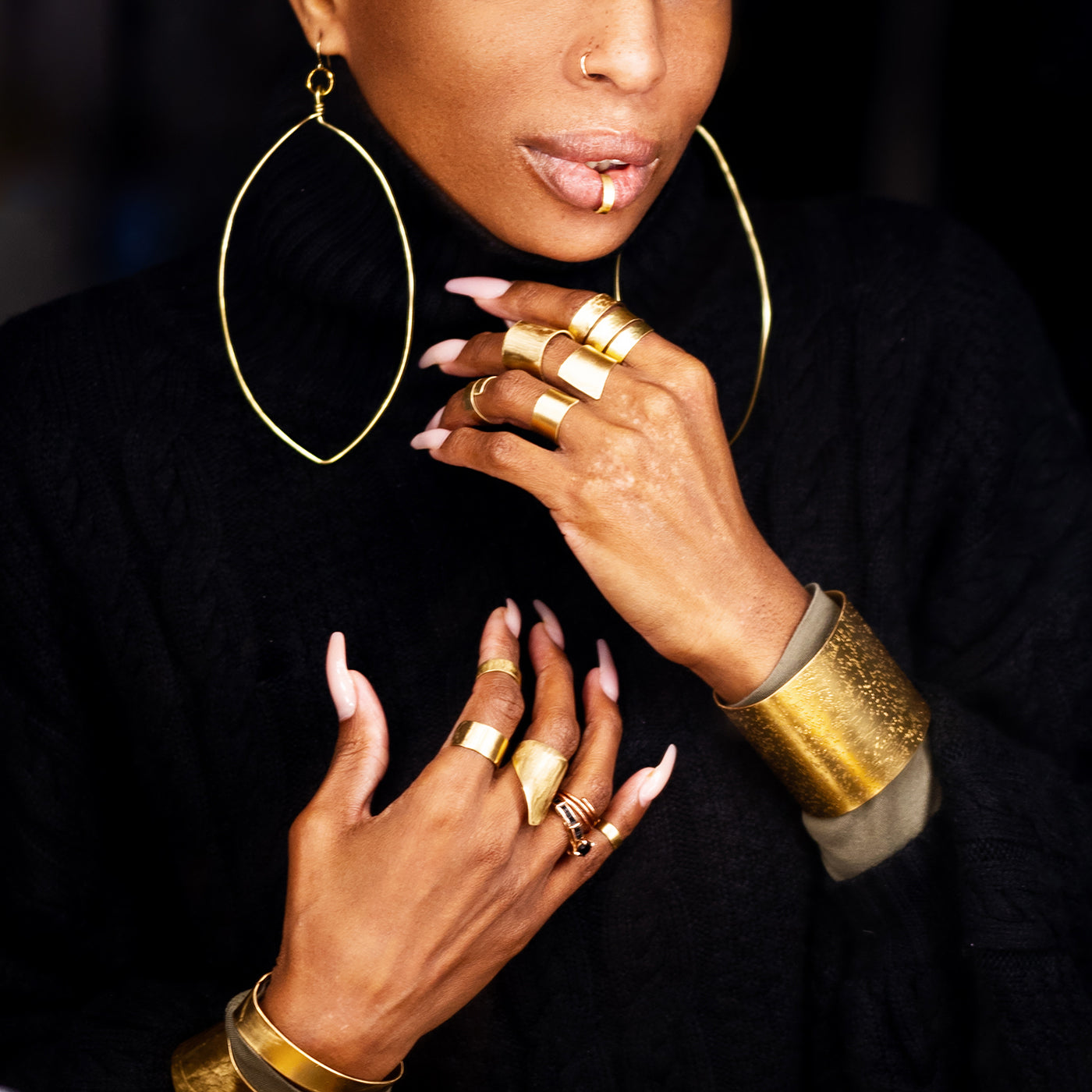 Empress Hoops Adorned In Taji