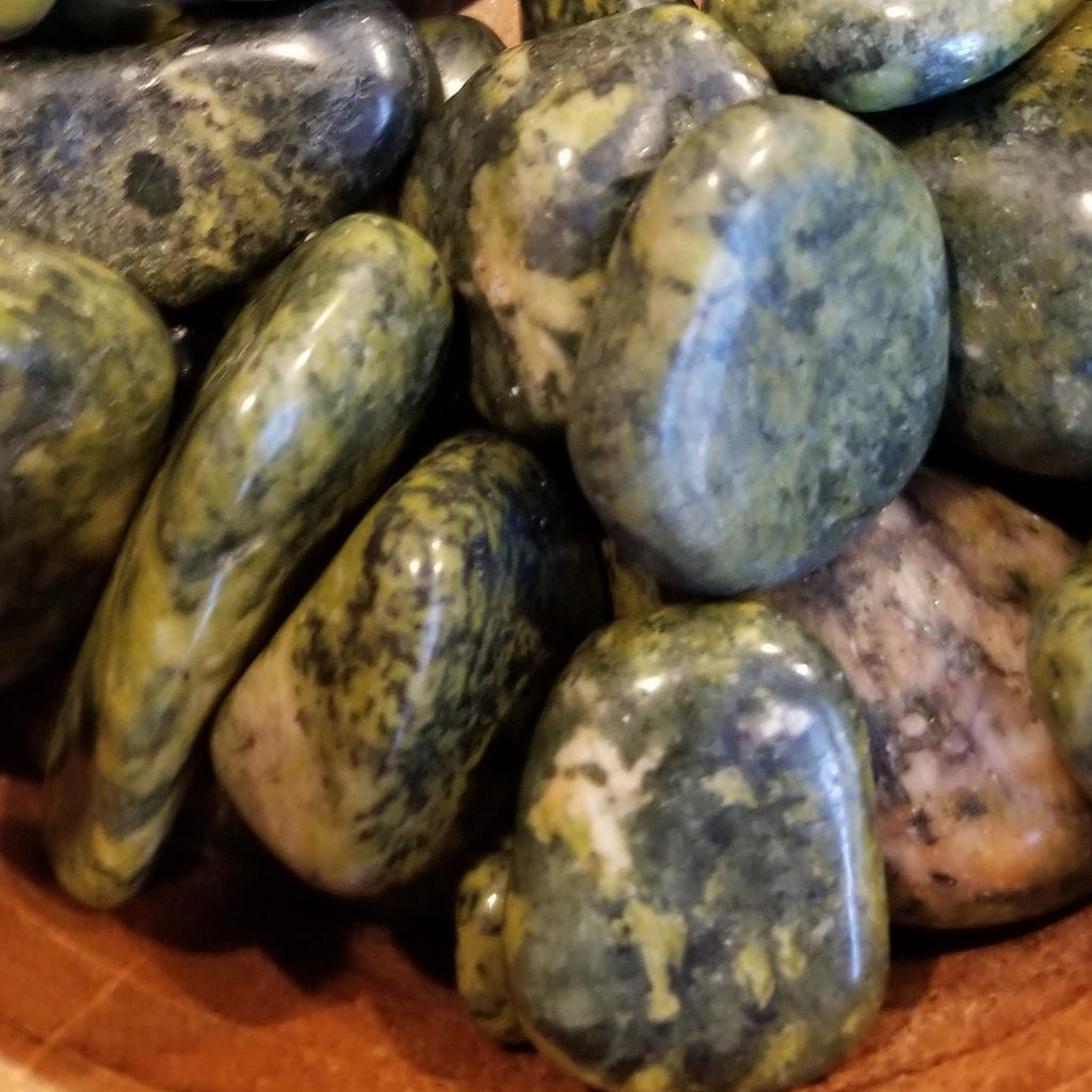 Nephrite Jade Tumbled Stones - Healing, Dream Recall, Love & Serenity High Ho Gems and Crystals
