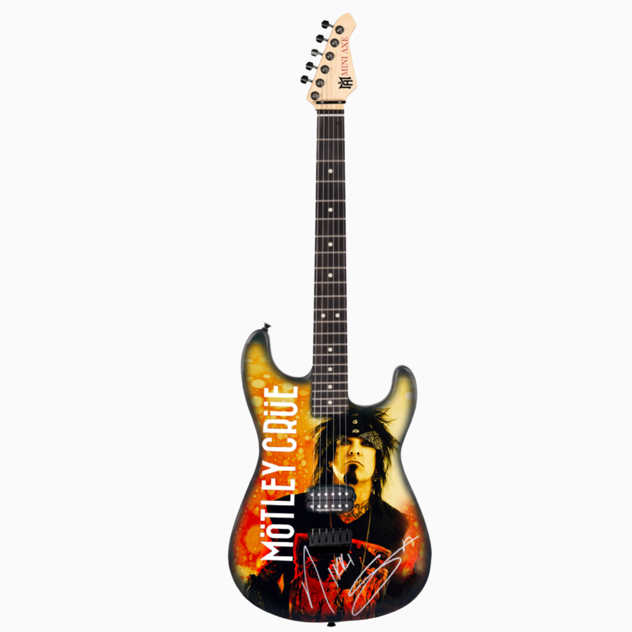 Mötley Crüe Full Band Collector's Miniature Guitar Set The Mini Axe