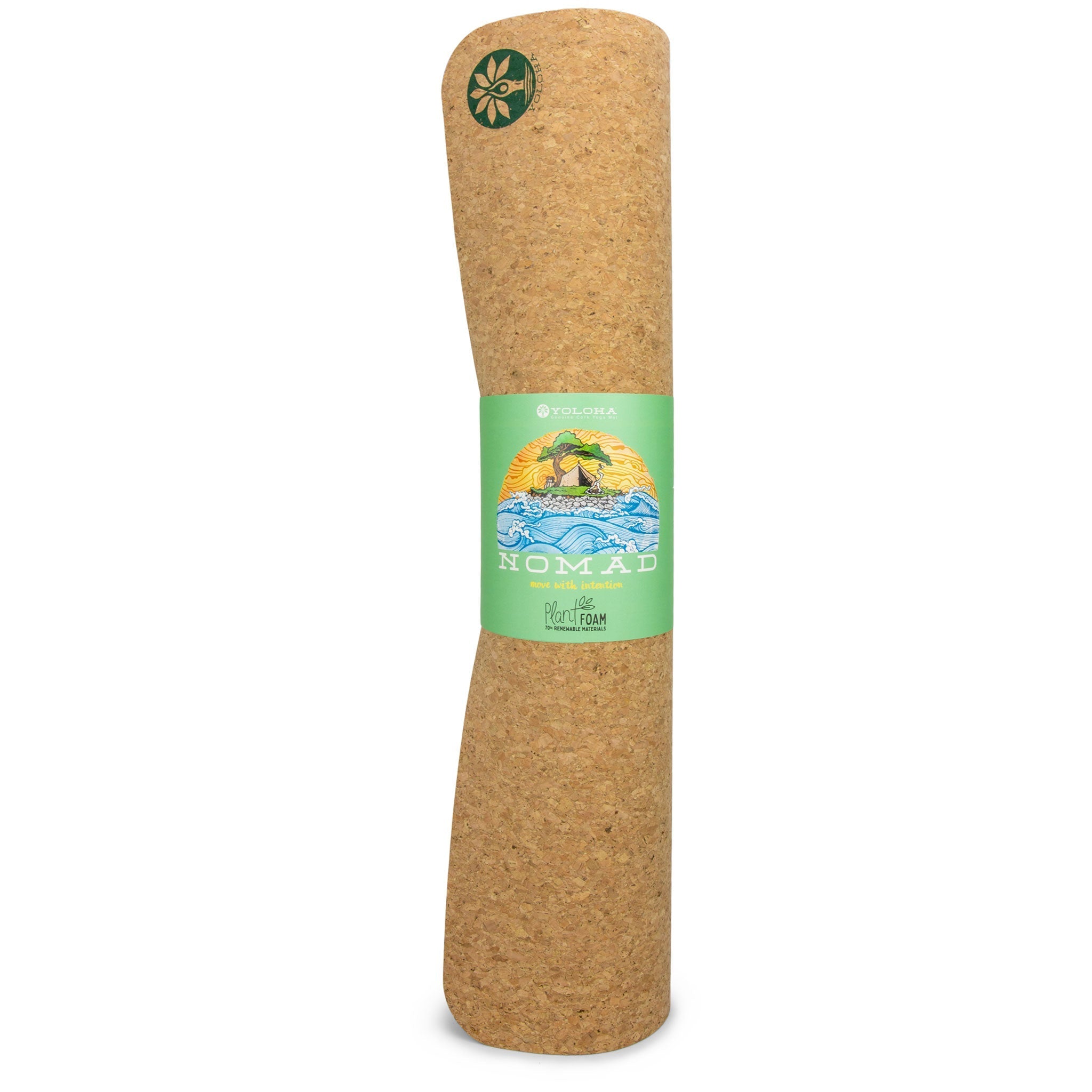 Tiger Lotus Nomad Cork Yoga Mat Yoloha Yoga