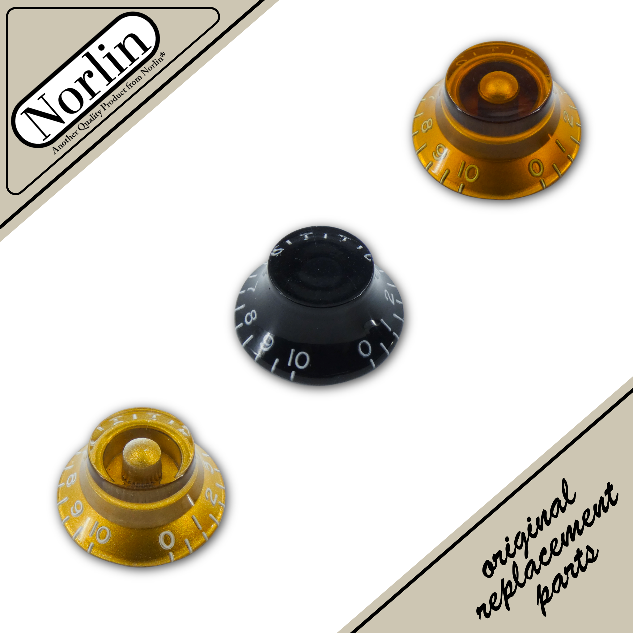 Embossed Vintage Bell Knob for Gibson® Guitars Randy's LLC