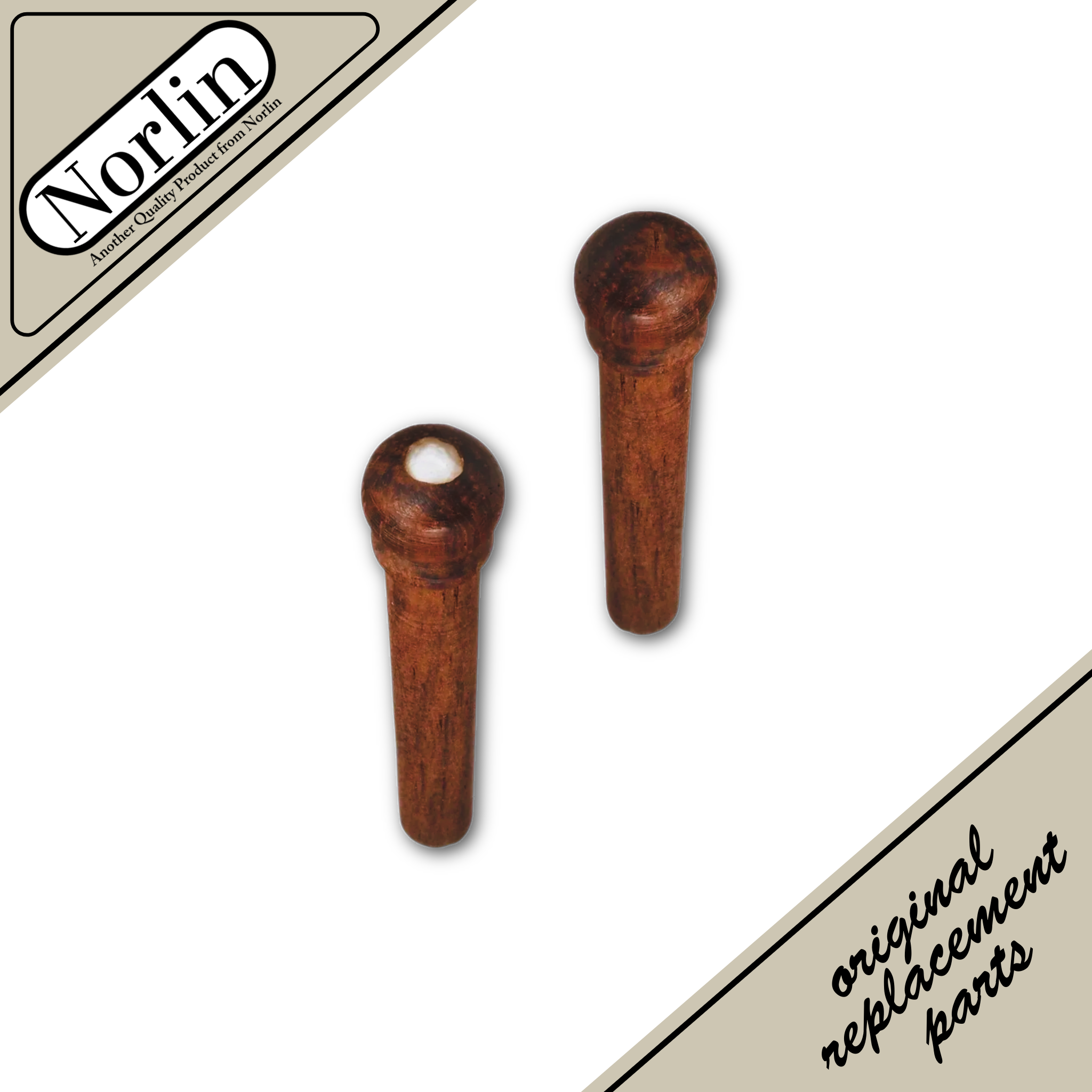 Rosewood Bridge Pins for Gibson® Acoustic Guitars (6-Pack) Randy's LLC