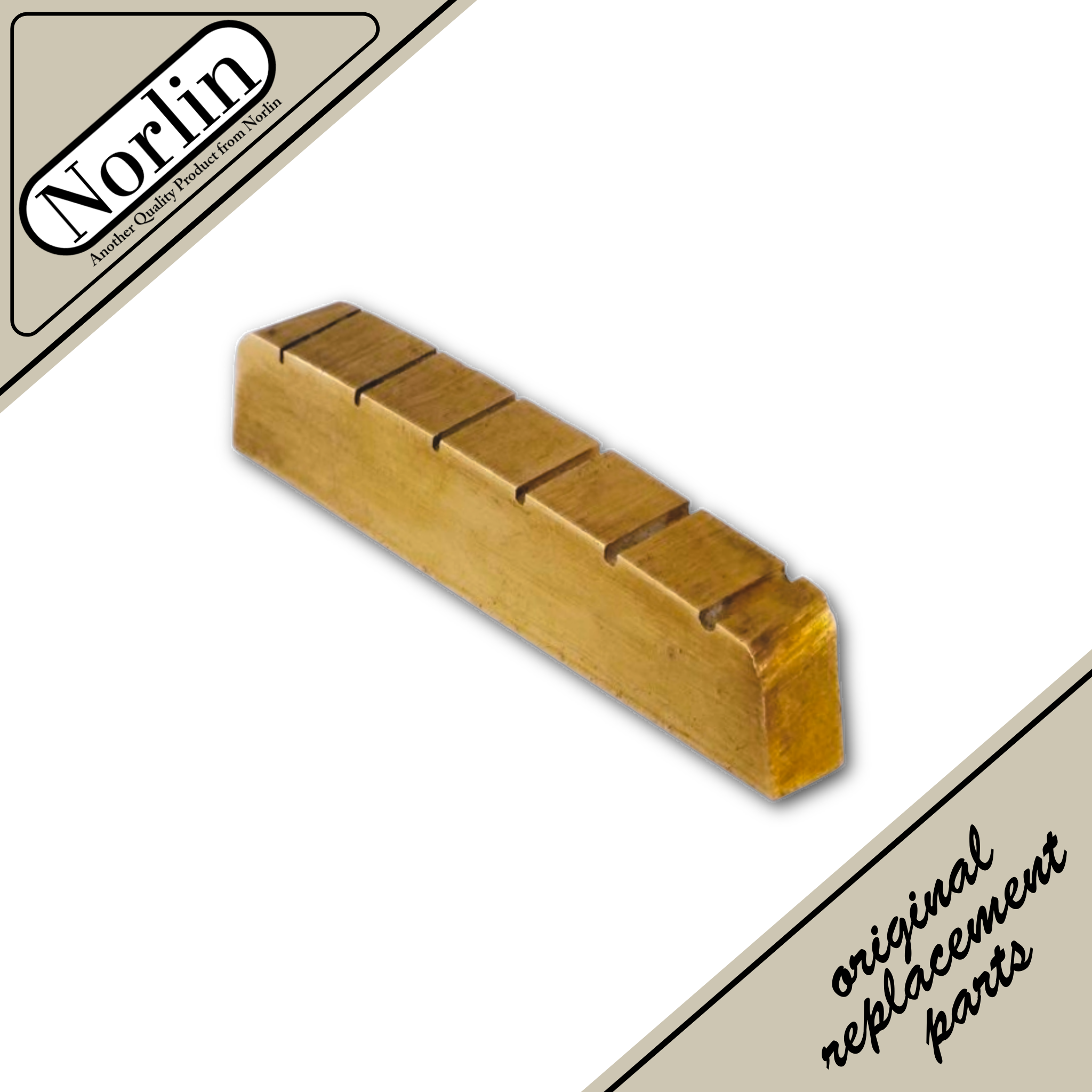 Brass Shaped & Slotted Nut for Gibson® Guitars - Legacy Hardware Randy's LLC