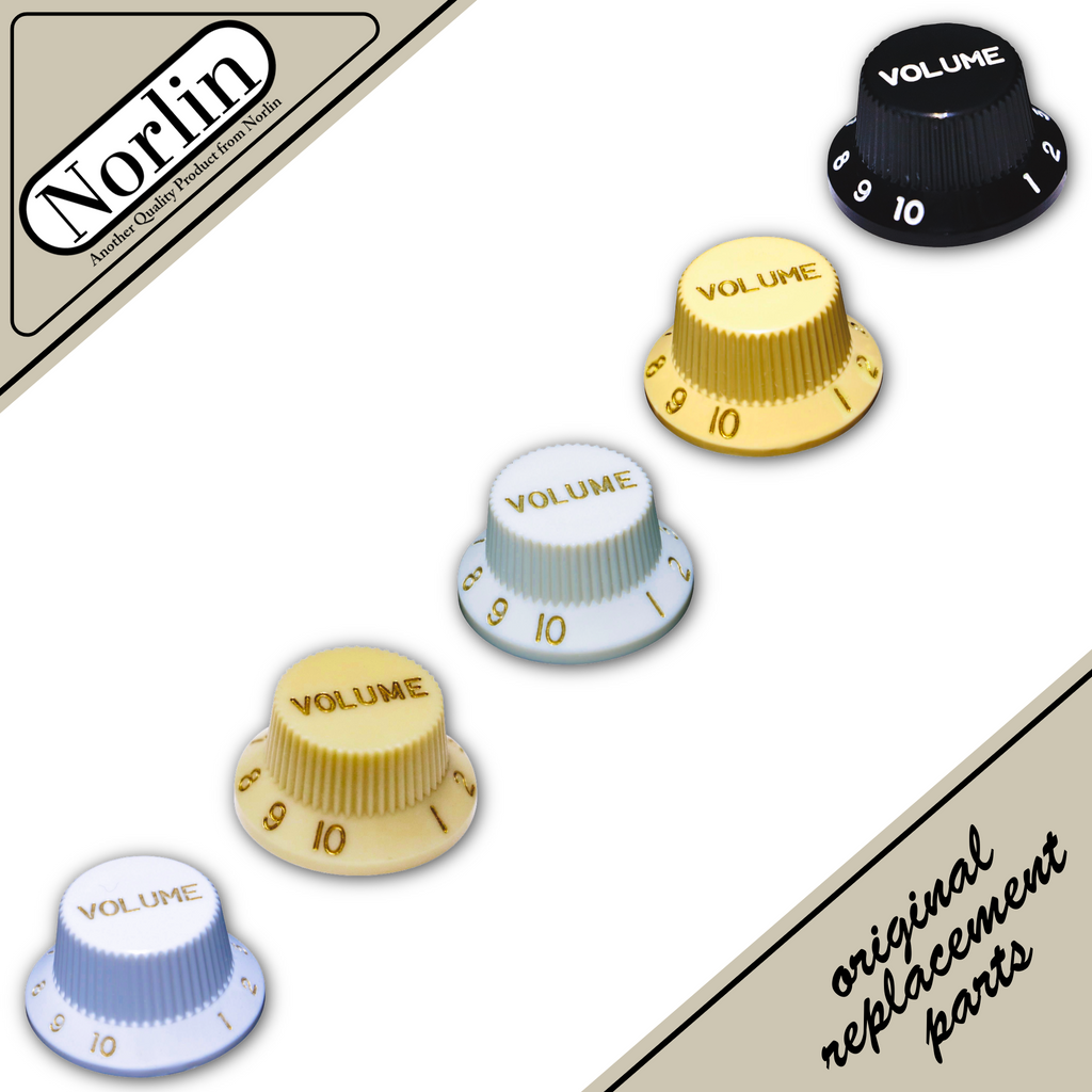 Embossed Top Hat Volume Knob for Fender® Stratocaster® Guitars Randy's LLC