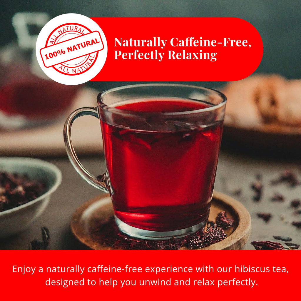 Hibiscus Tea Bags – 50 Count | Caffeine-Free Herbal Tea Akshit