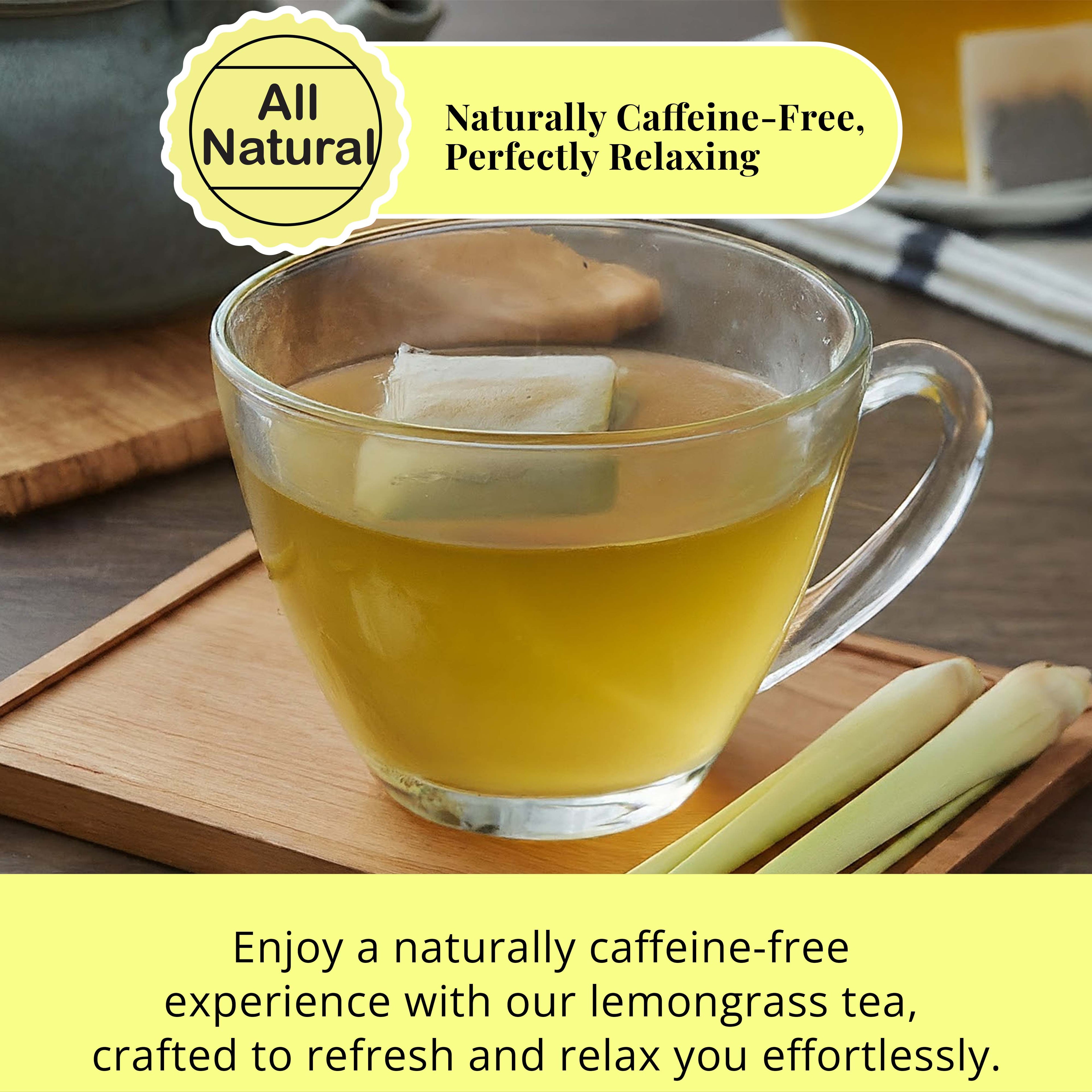 50 Lemongrass Tea Bags, Te De Limon, 100% Natural, Premium Lemon Grass Tea, Relaxing & Calming, Non-GMO, Caffeine-Free. by Akshit. Akshit