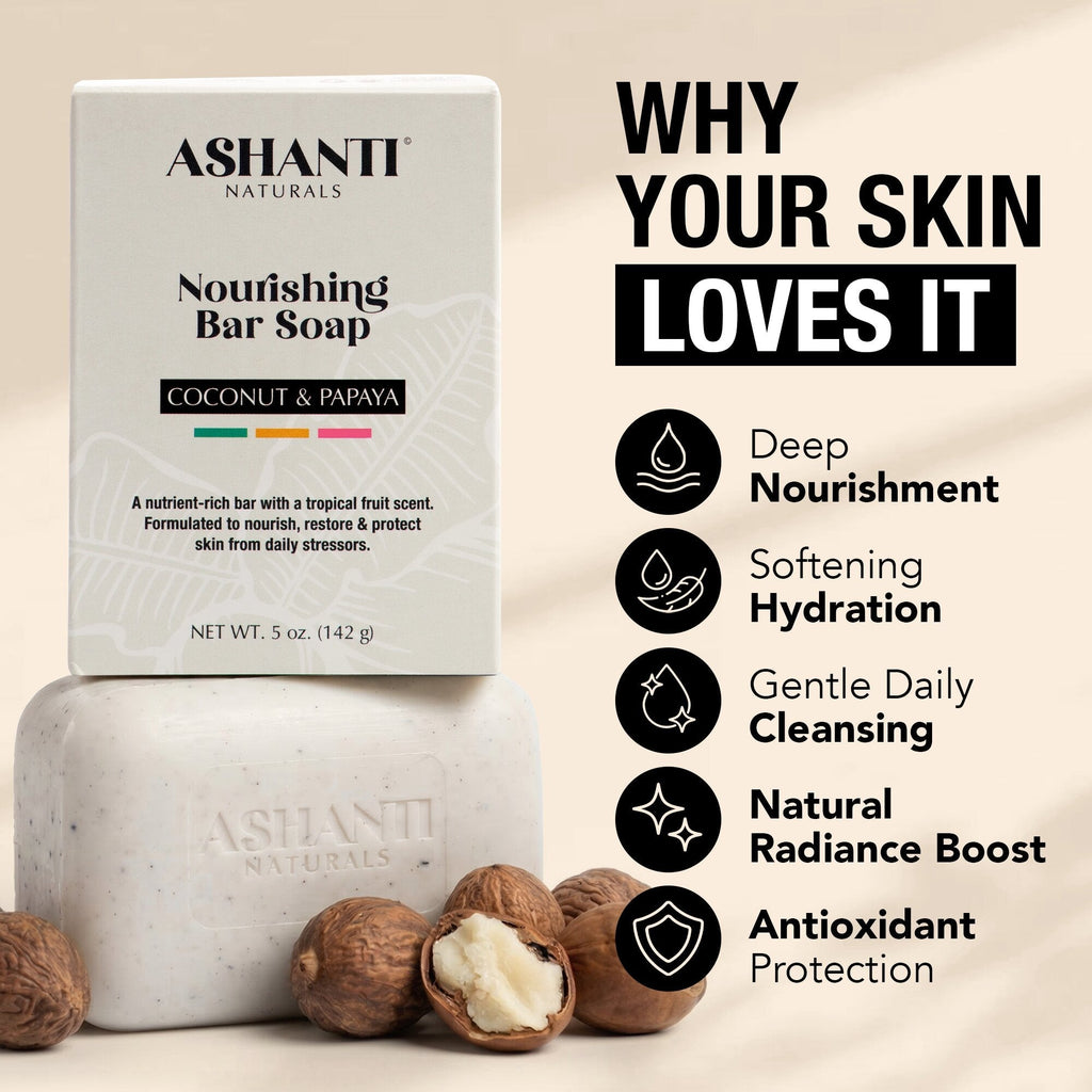 Nourishing Coconut & Papaya Soap Bar AshantiNaturals