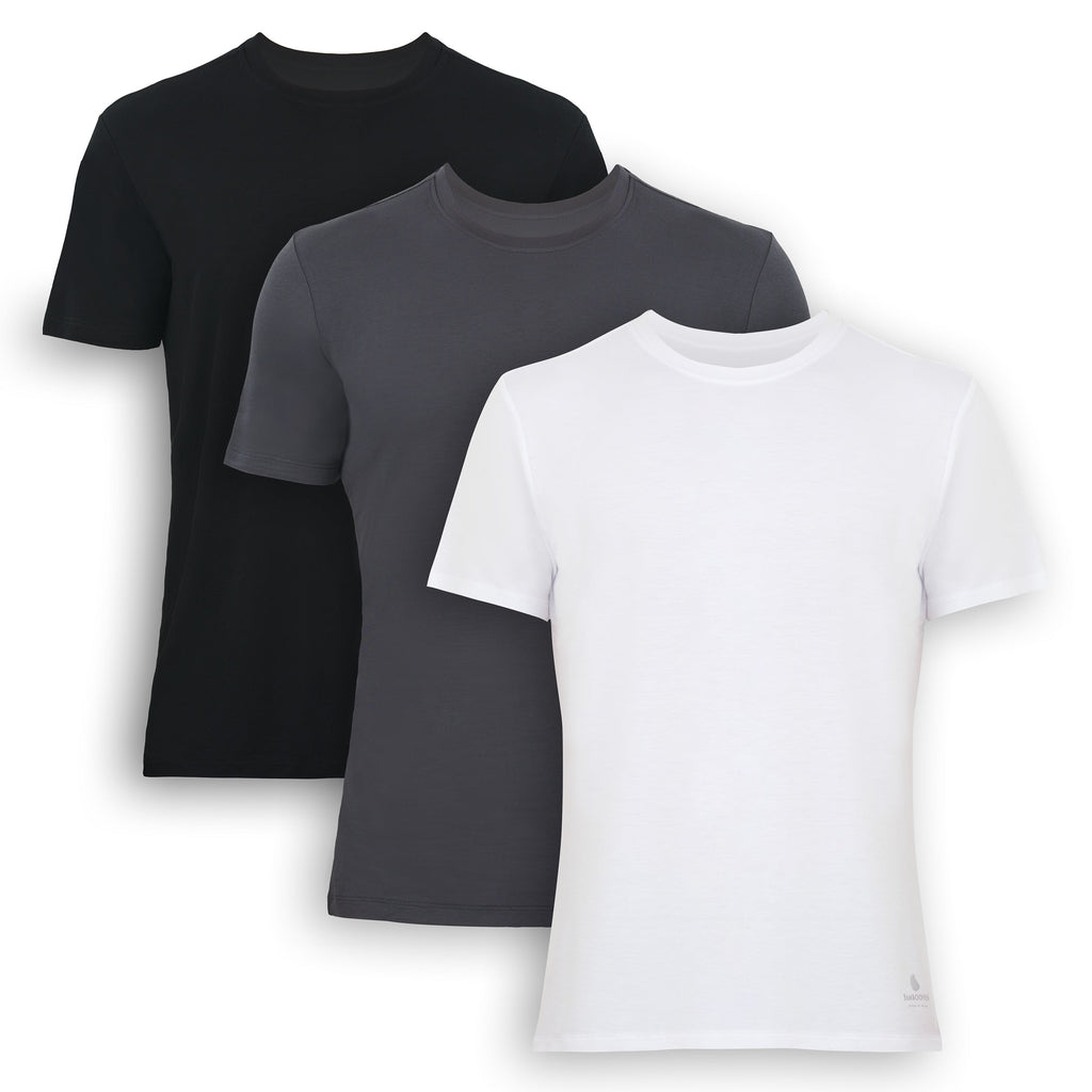 Men’s Bamboo Crew Neck Undershirts 3-Pack Bambooven