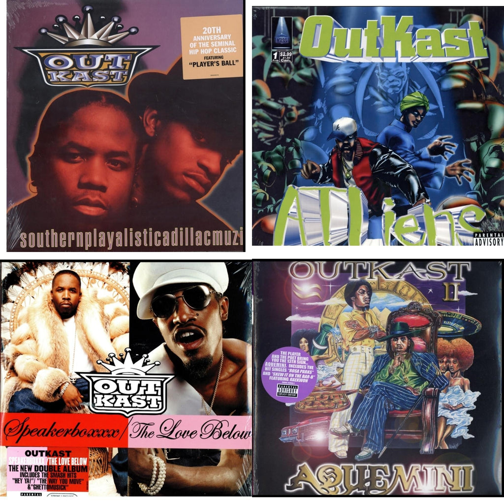 Outkast - Atliens & Aquemini & Speakerboxxx / Love Below & Southernplayalisticadillacmuzik - LP Vinyl Bundle Bundle Music