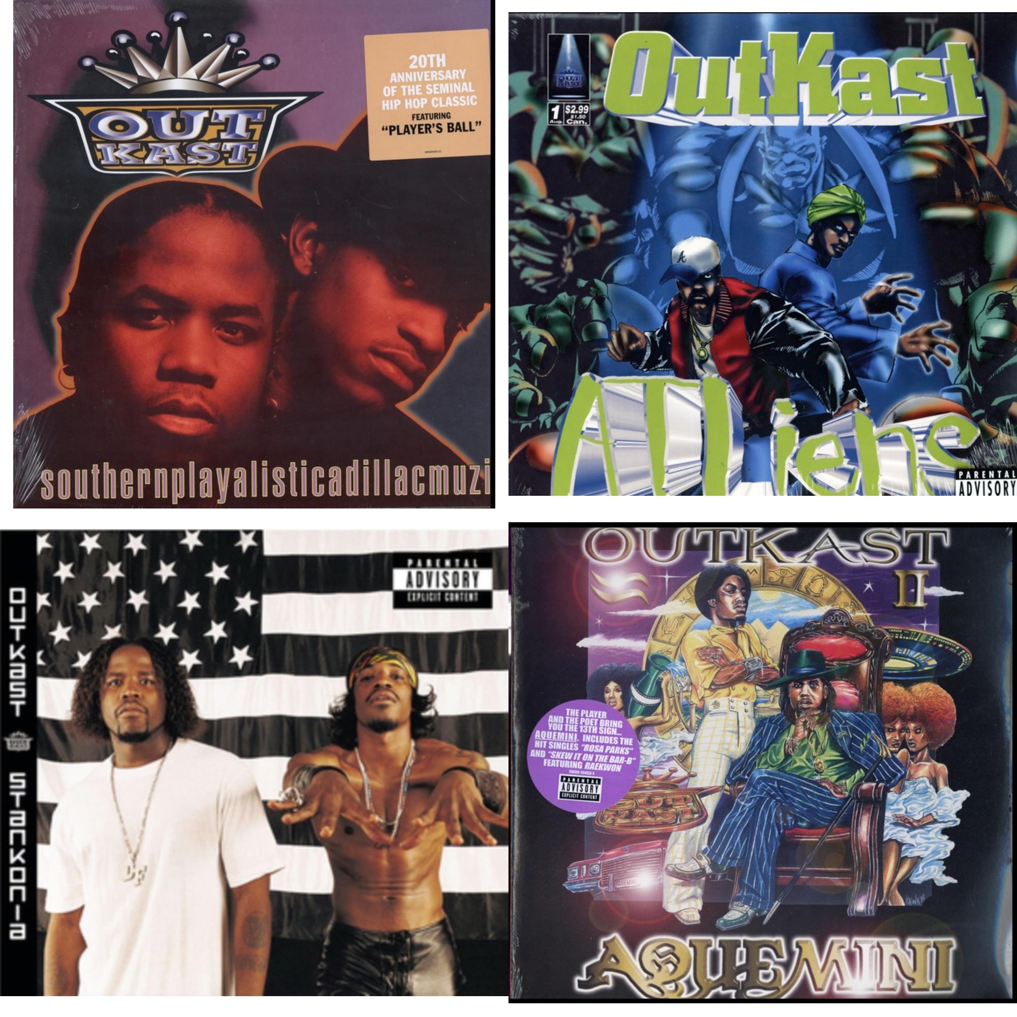 Outkast - Southernplayalisticadillacmuzik & Atliens & Stankonia & Aquemini - LP Vinyl Bundle Bundle Music