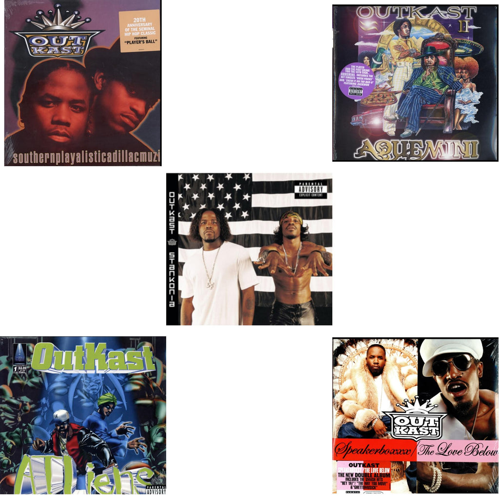 Outkast - Southernplayalisticadillacmuzik & Atliens & Stankonia & Aquemini & Speakerboxxx / Love Below - LP Vinyl Bundle Bundle Music