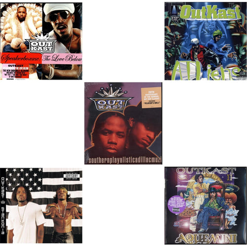 Outkast - Atliens & Aquemini & Stankonia & Speakerboxxx / Love Below & Southernplayalisticadillacmuzik - LP Vinyl Bundle Bundle Music
