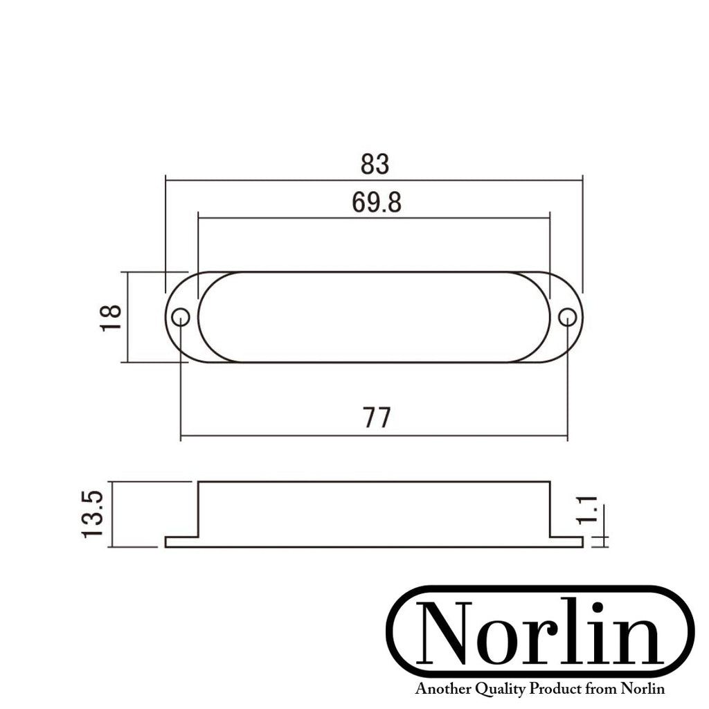 Plastic Single Coil Pickup Cover w/ No Holes for Fender® & Gibson® Guitars Randy's LLC