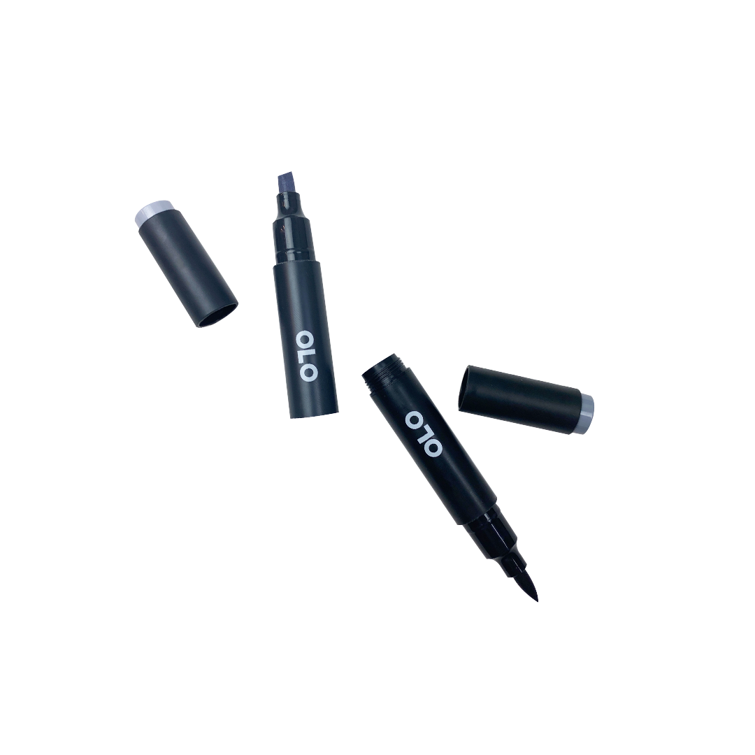 OLO Medium Cool Grey Marker (Chisel C-G3 and Brush C-G5) ShopSketchBox